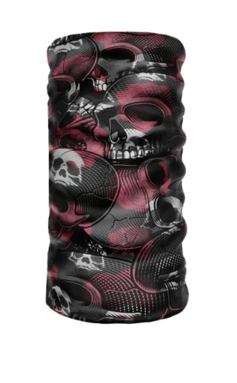Kırmızı Kuru Kafa Buff Boyunluk Bandana