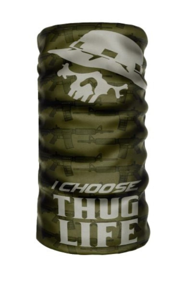 I Choose Thug Life Buff Boyunluk Bandana