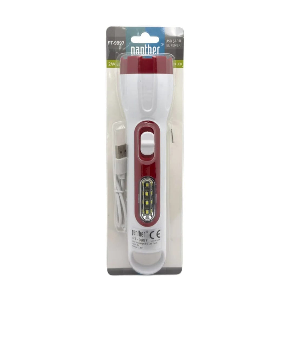 PANTHER PT-9997 USB ŞARJLI EL FENERİ