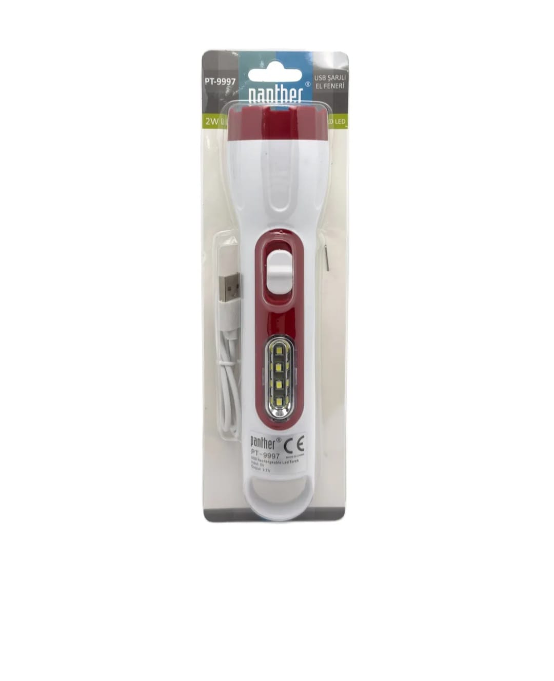 PANTHER PT-9997 USB ŞARJLI EL FENERİ