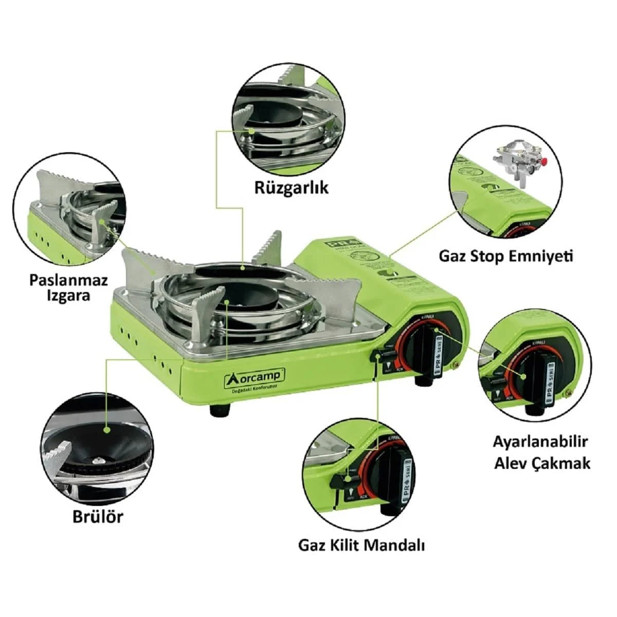 Tekli Portatif Mini Ocak-CK-506